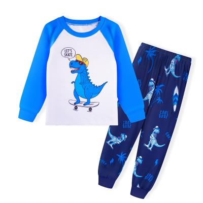 China LQSZ 2022 QUICK DRY popular dinosaur style 3D animal boys printing pattern kids kids pajamas custom made for sale