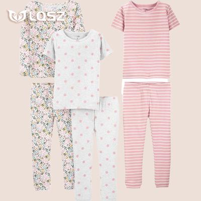 China LQSZ Breathable Girls Kids 6 Pieces Clothing Store Kids Sleepwear 2-12 3 Year Old Toddler Girls Girl Dresses Casual Dress Pajamas Nightgowns for sale