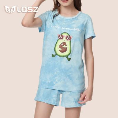 China LQSZ Breathable Girls Kids Sleepwear Child Clothing Sets 3 to 12 Years Pajamas for Girls Girls Pajamas Dress Casual Nightgowns for sale