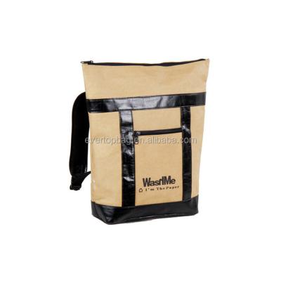 China Fast Supplier Durable Strong Custom Kraft Paper Backpack Waterproof for sale