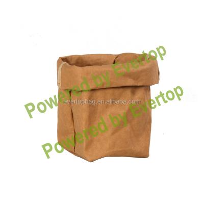 China Recyclable And Washable Paper Bag Eco - Friendly Kraft Paper For Home Storage for sale