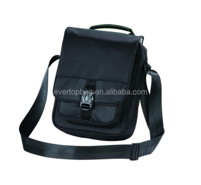 China Shoulder Bag High Grade Easy To Carry Black Leather Messenger Bag for sale