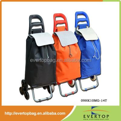 China Folding Accept OEM ET-STB-01 Shopping Trolley Bag With Wheels for sale