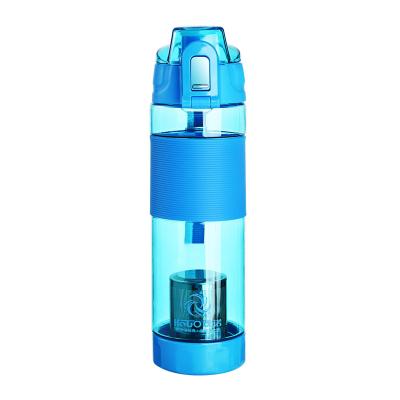 China Sustainable Leakproof 650ml Water Bottle With Anti-Slip Handle And Stainless Steel Filter for sale