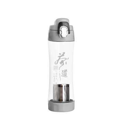 China Sustainable 500ml Water Bottle With One Handed Opening Lid And Blast for sale