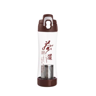 China CLASSIC 500ml Tritan Lightweight Water Bottle with Tea Filter and Leak Proof Locking Lid for sale