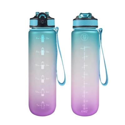 China Durable 32 Ounce BPA Free Sports Drinking Water Bottle With Straw For Sustainable Fitness And Outdoors for sale