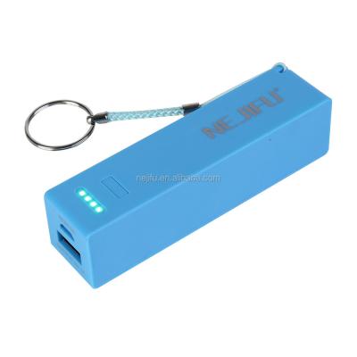 China High quality plastic portable 2600 mAh power bank with CE FCC rohs 97*24*24mm for sale