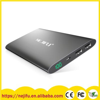 China New ultra thin arrive metal power banks 12000mah portable powerbank for Nokia for sale