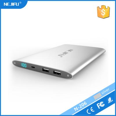 China High quality gold/silver fashionable ultra slim power bank 20000mah/wholesale wireless power bank for iphone/xiaomi/oppo for sale