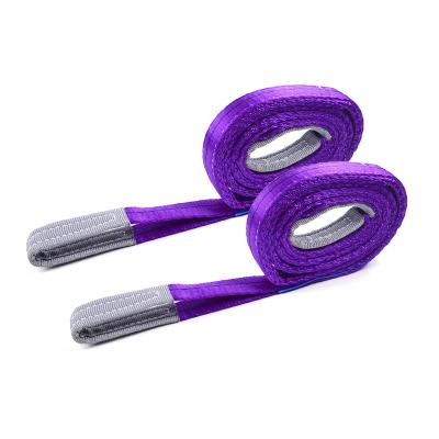 China 7:1 Lifting Goods 30mm 1 Ton Violet Purple To Observe Manufacturer Materials Polyester Round Webbing - Lifting Slings Sling Wire Rope Set for sale