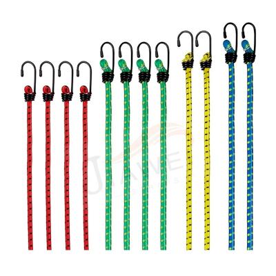 China Universal Rubber+pp cover 12set bungee cord luggage straps with hooks in 4 lengths - super strong lashing straps, retaining rubbers, expanders for sale