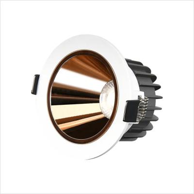 China Hot Selling High Quality Aluminum Spotlight Led Ceiling Downlight Easy Install Cob Anti-glare Recessed Ceiling Downlight for sale