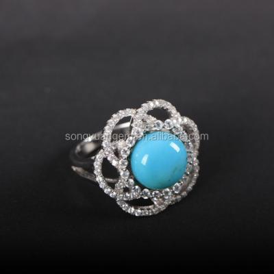 China Gemstone Beryl Gold Thin Layer Silver Semi Stone Jewelry for sale