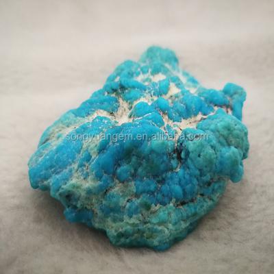 China Natural color gemstone good quality turquoise from bule for sale