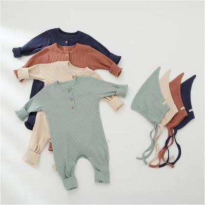 China Spandex / Breathable 100%Cotton Organic Cotton Winter Knit Boy And Girl Infants Sweater Clothes Baby Romper Set for sale