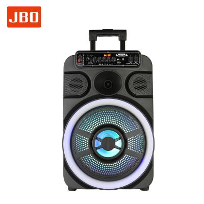 China None Wholesale Amplifier Bass Garden Mini Party Light BT Active Wireless Guitar Cart 12Inch Speaker for sale