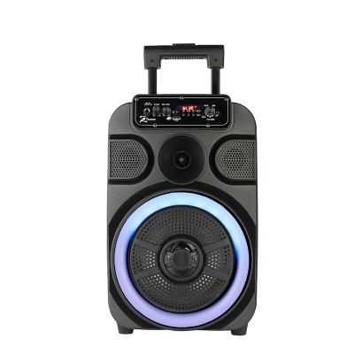 China JBO wireless AUX active wireless speaker. 8 Inch USB BT Disco Light Guitar Music Box Party Box for sale