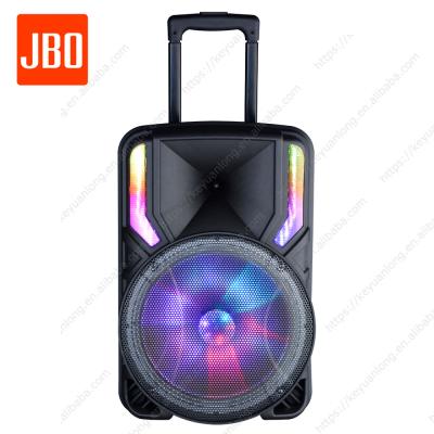 China 2021 Big Power Amazon Radio Hotselling DJ Disco RGB Active Light Trolley BT Wireless Speaker for sale