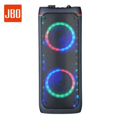 China Wireless OEM Customized Active HiFi Indoor Horn Outdoor Party Portable BT Radio Led 8 Inch Lightweight Dual Speaker for sale