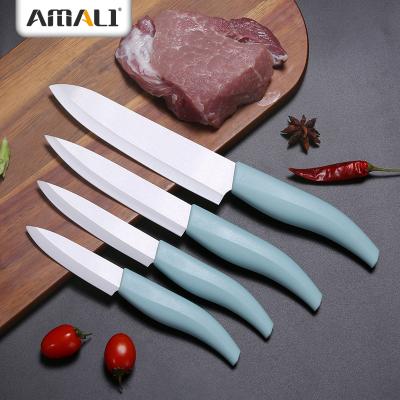 China Viable High Quality Chef's Knife Professional Kitchen Knife Ceramic Fruit Knife With Plastic Colorful Handle for sale