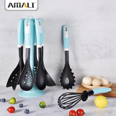 China Durable Aluminum Alloy Kitchen Accessories, 7 Machines, 7PCS Nylon Kitchen Utensils Anti-heating Set Cooking Tools for sale