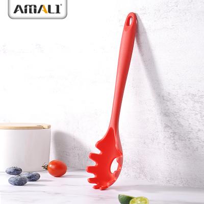 China Sustainable Silicone Spaghetti Claw Pasta Server Baking Accessories Silicone Bake Ware Silicone Cookware Noodle Aid for sale