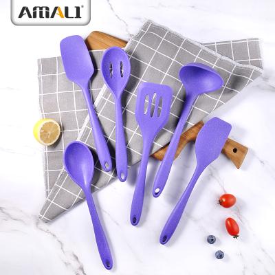 China Sustainable Silicone Kitchen Utensils Cooking Tools Kitchen Accessories Baking Tools Silicone Soft Touch Utensil Set for sale