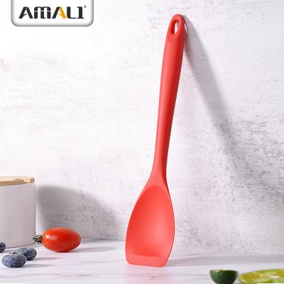 China Sustainable Food Grade Silicone Server Spoon Baking Accessories Heat Resistant Silicone Bakeware Silicone Utensils Serving Spoon for sale