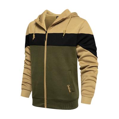 China Anti-wrinkle autumn and winter color zipper hoodie large size matching men new fashion coat fitness hoodies men for sale