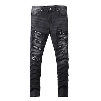 China New Winter Men's QUICK DRY Jeans Men's Thick Straight Stretch Jeans Male Brand Cotton Denim Pants Mens for sale