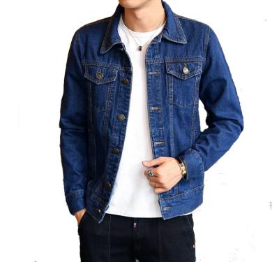 China Custom Fashion High Quality QUICK DRY Denim Lattice Biker Mens Jackets for sale