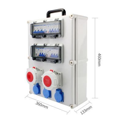 China IP67 Socket Industrial Outdoor Waterproof Portable Electrical Combo Distribution Box for sale