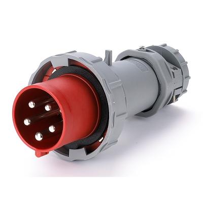 China 63A 5P IP67 230V-415V Industrial Waterproof Plastic Electrical Electrical Male Plug for sale