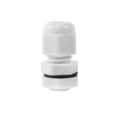 China low price nylon m12 standard size m12*1.5mm waterproof nylon ip68 cable gland for sale