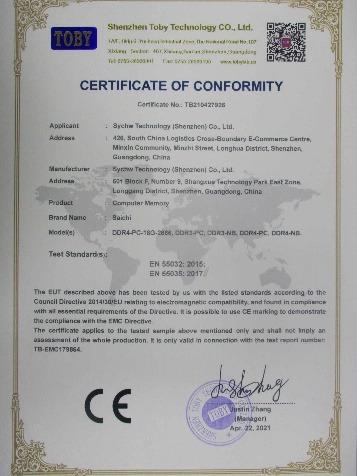 CE - Sychw Technology (Shenzhen) Co., Ltd.