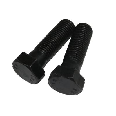 China 8.8 DIN Grade Steel Black Color High Tensile Steel Hex Head Bolt Ready In Stock for sale