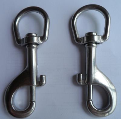 China 2020 Heavy Industry Heavy Industry 316 Stainless Steel Swivel Eye Bolt Hook Snap D-Ring Hook for sale