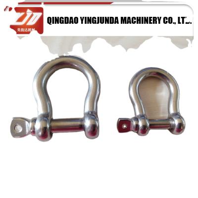 China Best heavy industry stainless steel shackle shackle 4mm shackles European type bow sahckle shackles wholesale for sale