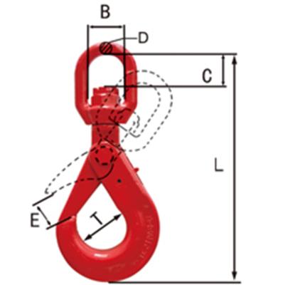 China Heavy Industry China Carabiner HookG80 Eye Hook With Latch Crane Hook Marine Tow Hook Manufacturer Various Coat Types Wholesale for sale