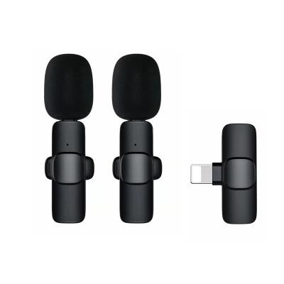 China New product Lavalier microphone Arcury M22L 2.4G for Lightning Lavalier dual channel wireless microphone wireless live lavalier microphone for sale