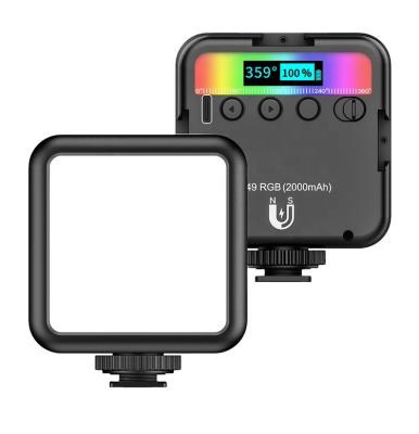 China Mini Hot Sale Arcury Mini RGB 2000mAh Magnetic Camera Video Light Lighting for Tiktoks Live Vlog VL49RGB Photography for sale