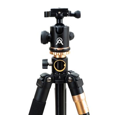 China 2021 Best Selling Arcury TP03C Professional Portable Carbon Fiber Aluminum Alloy Camera Tripod Mobile Phone Tripod for sale