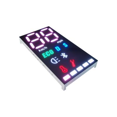 China siete dígito multicolor 635nm de la pantalla LED de segmento 35mcd 3 para la motocicleta en venta