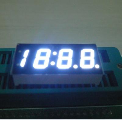 Cina 4 esposizioni di LED numeriche luminose bianche di segmento delle cifre 7 per l'indicatore dell'orologio dell'automobile in vendita