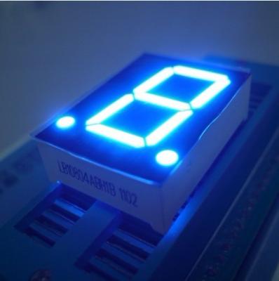 China High Brightness Blue 7 Segment Led Display Single Digit 0.8 Inch OEM / ODM for sale