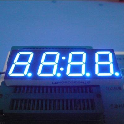 China 0.8 Inch 4 Digit Seven Segment Led Display Ultra Bright Blue Stable Performance for sale