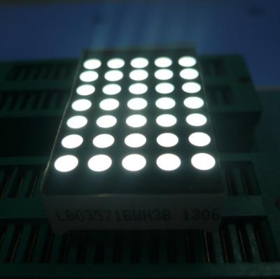 China 3mm 5x7 Dot Matrix Led Display Ultra Thin Yellow Segment Black Face for sale