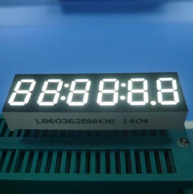 China 6 Segment LED-Anzeige der Stellen-7, ultra helle Uhr Diplay des Weiß-LED 0,36 Zoll zu verkaufen