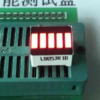 China Cor VERMELHA Anodo de cinco segmentos de luz LED de barra de segmento LED para bateria à venda